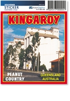 Kingaroy The Peanut Country - Rectangular Sticker KINS-041