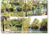 Lawn Hill Gorge, Boodjamulla National Park - Standard Postcard  LAW-006