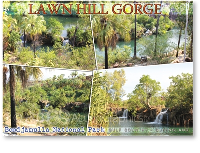 Lawn Hill Gorge, Boodjamulla National Park - Standard Postcard  LAW-006