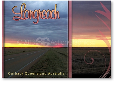 Longreach Outback Qld Australia - Standard Postcard LON-003