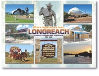 Longreach where legends are born - Standard Postcard LON-009