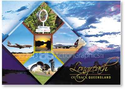 Longreach Outback Queensland - Standard Postcard LON-072
