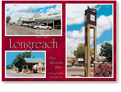 Longreach The Matilda Highway - DISCOUNTED Standard Postcard LON-202