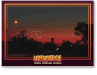 Longreach Sunset - Standard Postcard LON-210