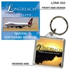 Longreach Qantas Founders Museum - 40mm x 40mm Keyring - LONK-002