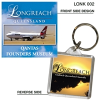 Longreach Qantas Founders Museum - 40mm x 40mm Keyring - LONK-002