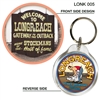 Longreach Gateway to the Outback - 40mm Round Keyring LONK-005