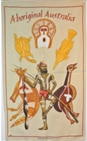 Aboriginal Cotton/Linen Tea Towel - M600