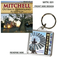 Mitchell Outback Queensland Australia - 40mm x 40mm Keyring  MITK-001