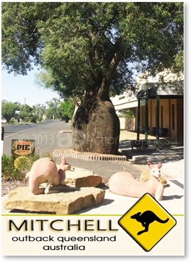 Mitchell Outback Queensland Australia - Small Magnets  MITM-214