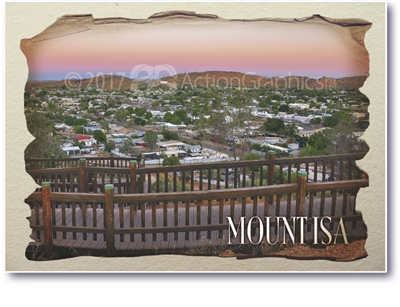 Mount Isa dusk - Standard Postcard  MTI-015