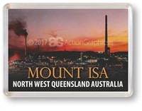 MOUNT ISA SUNSET - Framed Magnet MTIFM-003