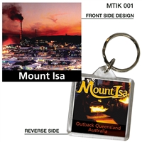 Mount Isa - 40mm x 40mm Keyring  MTIK-001