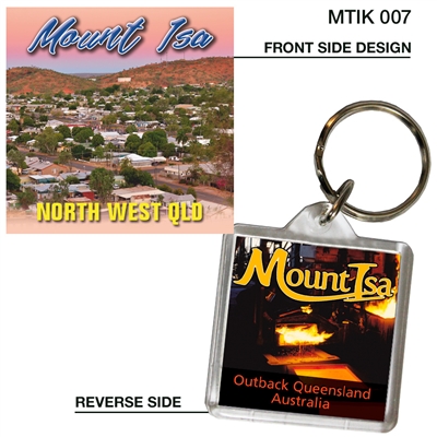 Mount Isa Dusk - 40mm x 40mm Keyring  MTIK-007