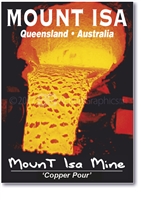 Mount Isa Mine "Copper Pour" - Small Magnets  MTIM-026