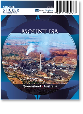 Mount Isa - Round Sticker  MTIS-060