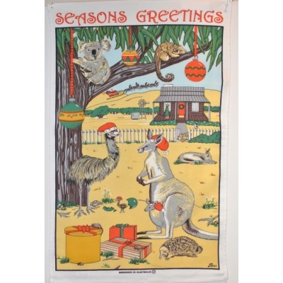 AUSSIE CHRISTMAS Cotton/Linen Tea Towel - MW17