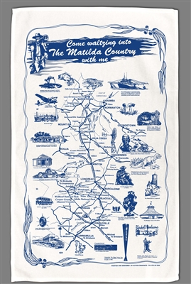 Matilda Country with me - Screenprint Tea Towels