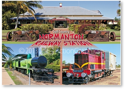 Normanton Railway Station - Standard Postcard  NOR-004