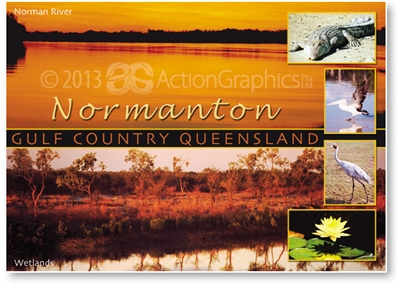 Normanton Norman River/Wetlands - DISCOUNTED Standard Postcard  NOR-104