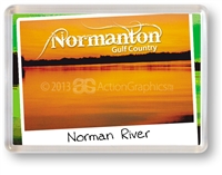 Normanton Norman River - Framed Magnet NORFM-006