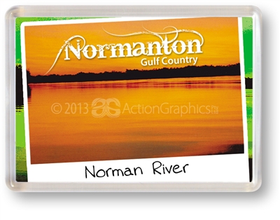 Normanton Norman River - Framed Magnet NORFM-006