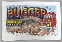 Outback Queensland - Bugger - Sublimated Tea Towels