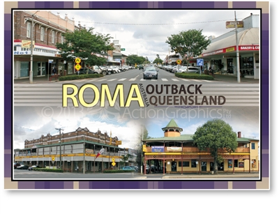 Roma Outback Queensland - Standard Postcard  ROM-001