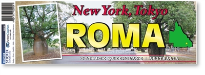 Roma, New York, Tokyo - Bumper Sticker  ROMBS-001