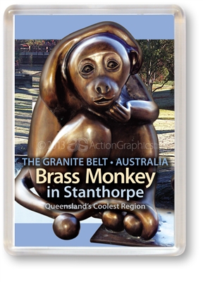 Brass Monkey - Framed Magnet  STPFM-007