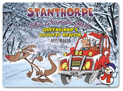 Cartoon Queensland's Coolest Region - Mouse Pads STPMP-001
