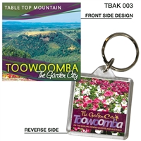 Table Top Mountain - 40mm x 40mm Keyring  TBAK-003