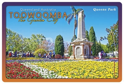 Queens Park Toowoomba - Rectangular Sticker TBAS-005