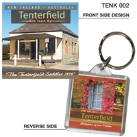 The Tenterfield Saddle 1870' - 40mm x 40mm Keyring  TENK-002