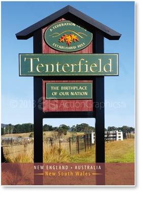 Tenterfield The Birthplace of out Nation - Small Magnets  TENM-068
