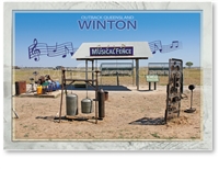 Winton, Musical fence - Standard Postcard  WIN-009