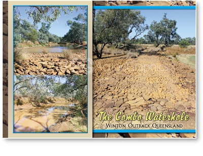 Winton, The Combo Waterhole  - Standard Postcard  WIN-011