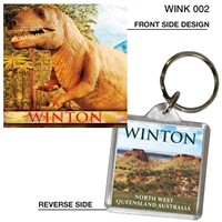 Winton Dinosaur - 40mm x 40mm Keyring  WINK-002