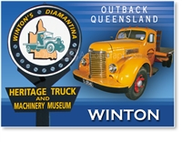 Winton Heritage truck Museum - Small Magnets  WINM-001