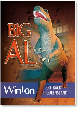 Winton Big Al Dinosaur - Small Magnets  WINM-003