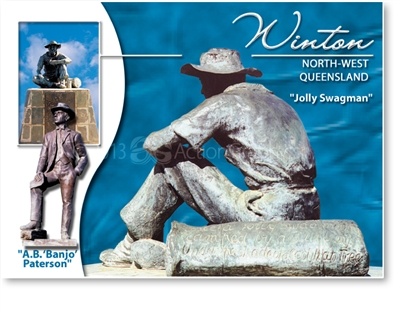 Winton, Jolly swagman - Small Magnets  WINM-171