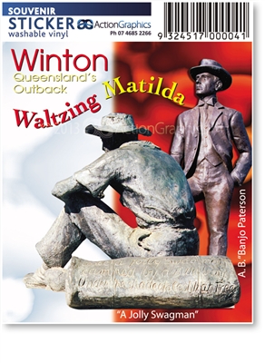 Winton Statues - Rectangular Sticker  WINS-014