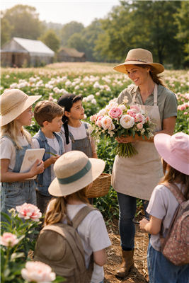 Homeschool Discovery Day: Peonies & Flower Farming- WEDNESDAY MAY 27
