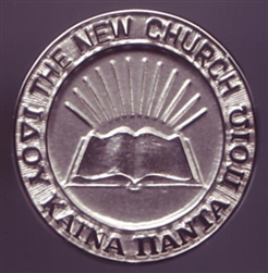 New Church / Open Word, Lapel Pin, Sterling Silver