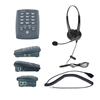 Dial pad telephone with dual ear headset