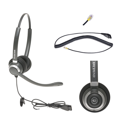 OvisLink Cisco Panasonic phone headset dual and single ear