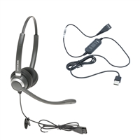 OvisLink Dual Ear USB Call Center Headset for Computer