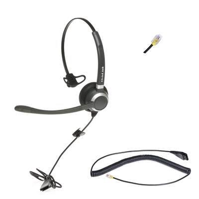 Cisco Phone Headset with RJ9 Quick Disconnect Cord New OvisLink headset model