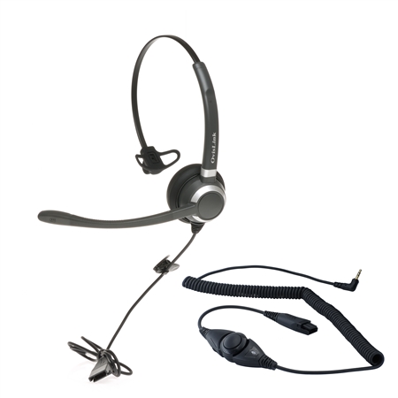 2.5mm Call Center Headset with Volume Control