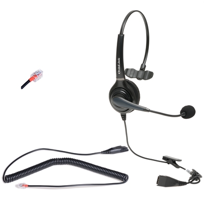 Professional Call center headset for Avaya 9600/1600 Series Phones, Grandstream Phones, Snom, Zultys Phones